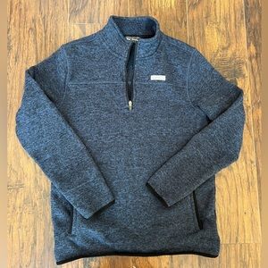 Eddie Bauer Navy Quarter Zip  Pullover fleece Small